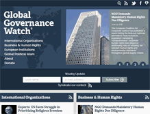 Tablet Screenshot of globalgovernancewatch.org